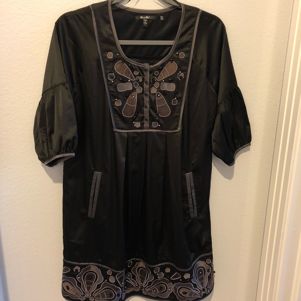 Short black Miss Me brand dress with unique detail